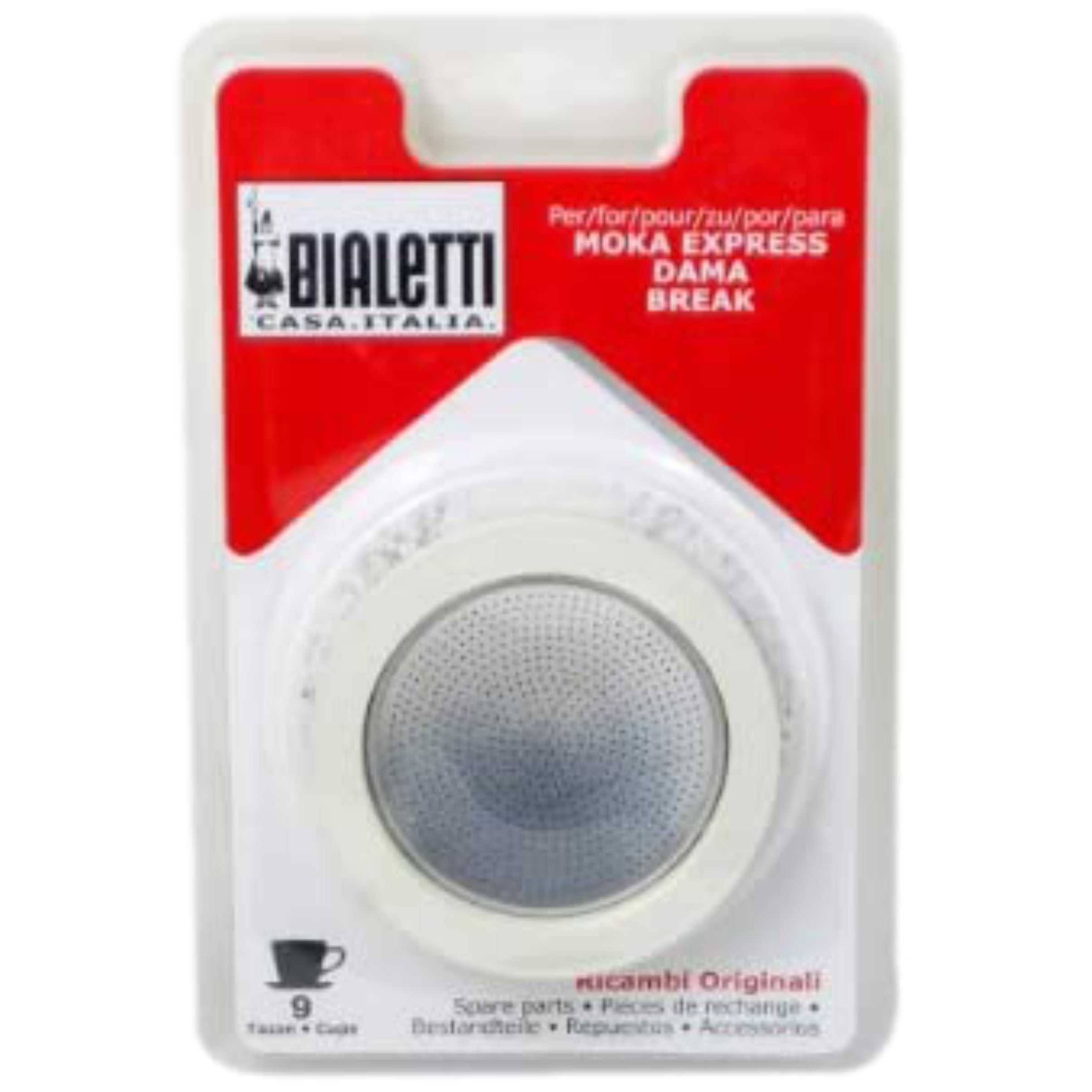 Bialetti Moka Express – 9 Cup Replacement Gasket/Filter