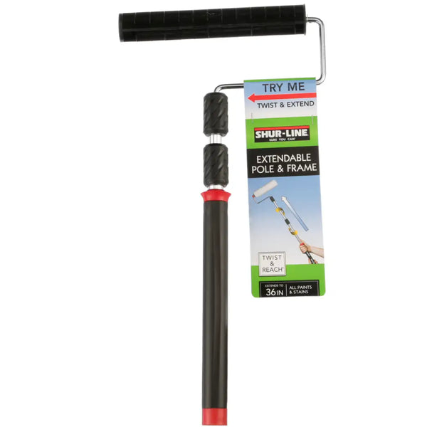 Twist 'n' Reach Premium Extension Pole Paint Roller – 9”