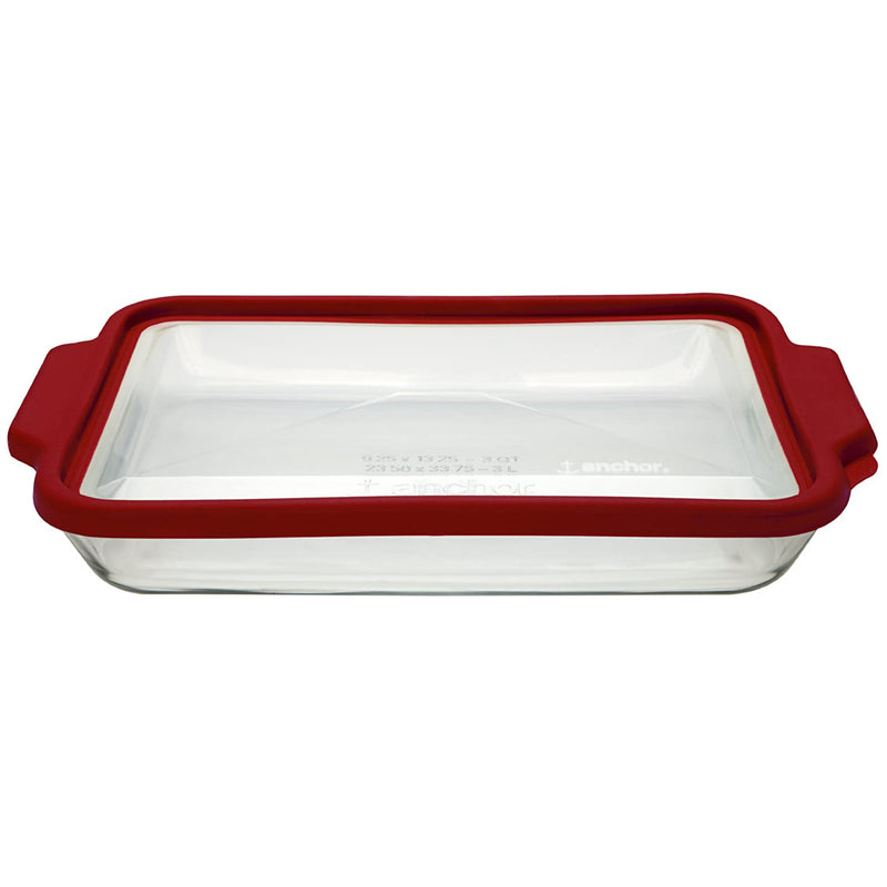 Glass Baking Dish With Lid – 3-QT