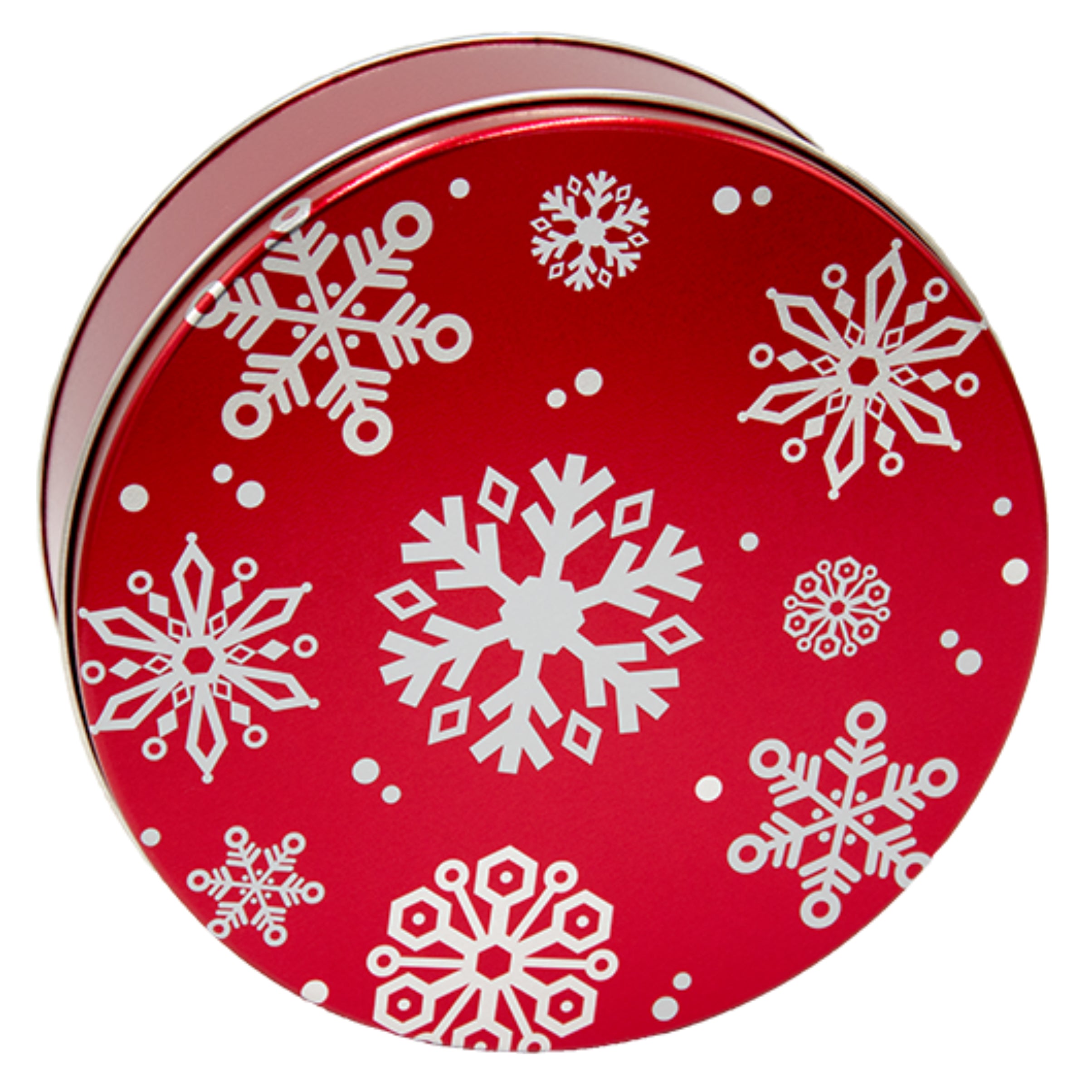 Red Snowflake Tin – Medium