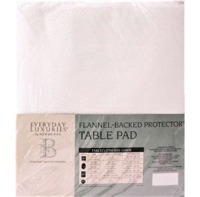 Flannel-Backed Table Protector Pad – 52" x 108"