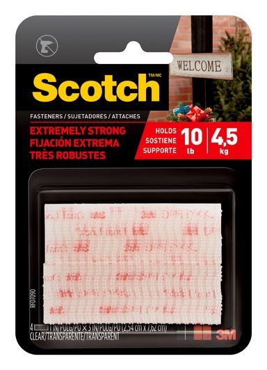 Scotch® Extreme Fasteners – Clear – 10lb
