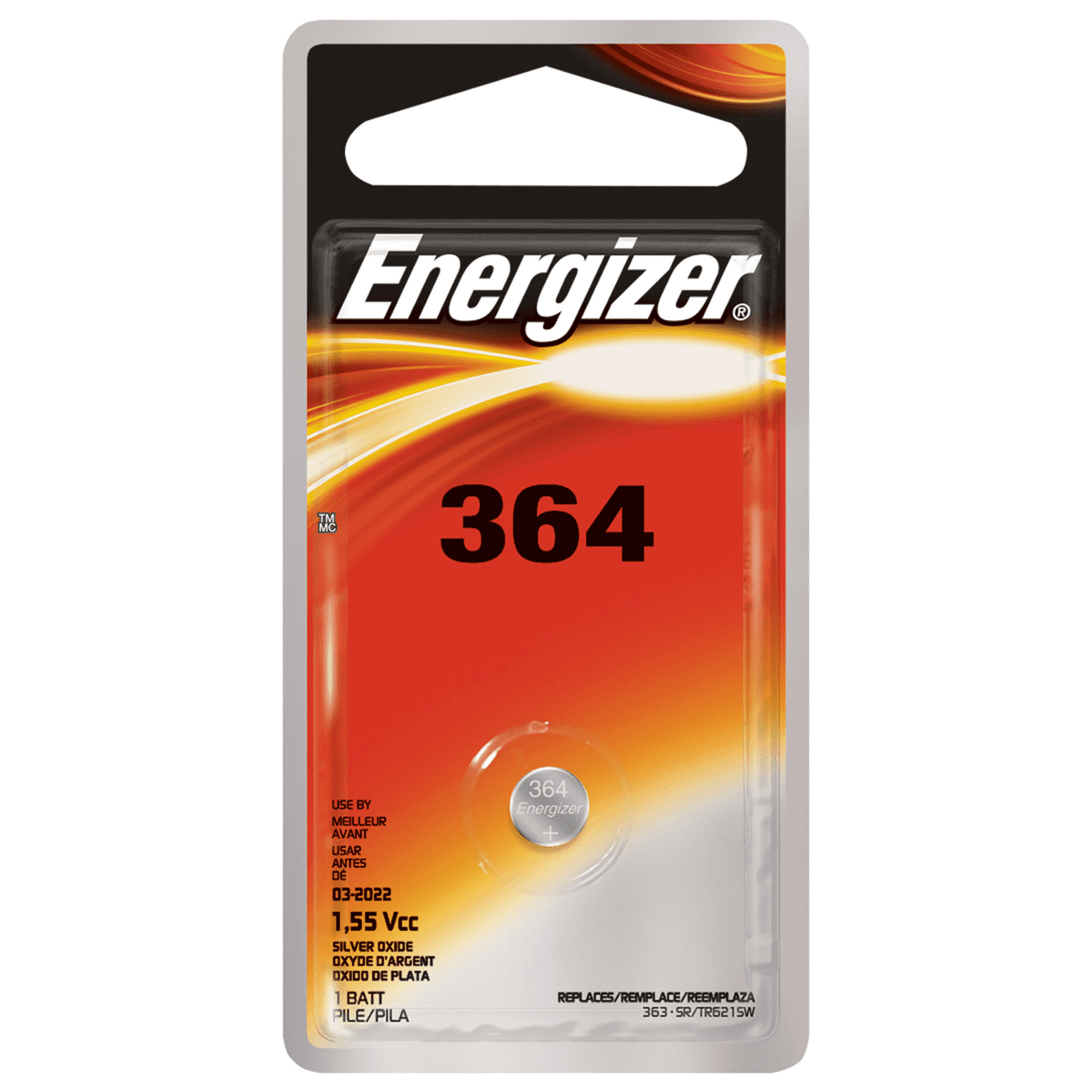 Energizer Silver Oxide 364 Battery