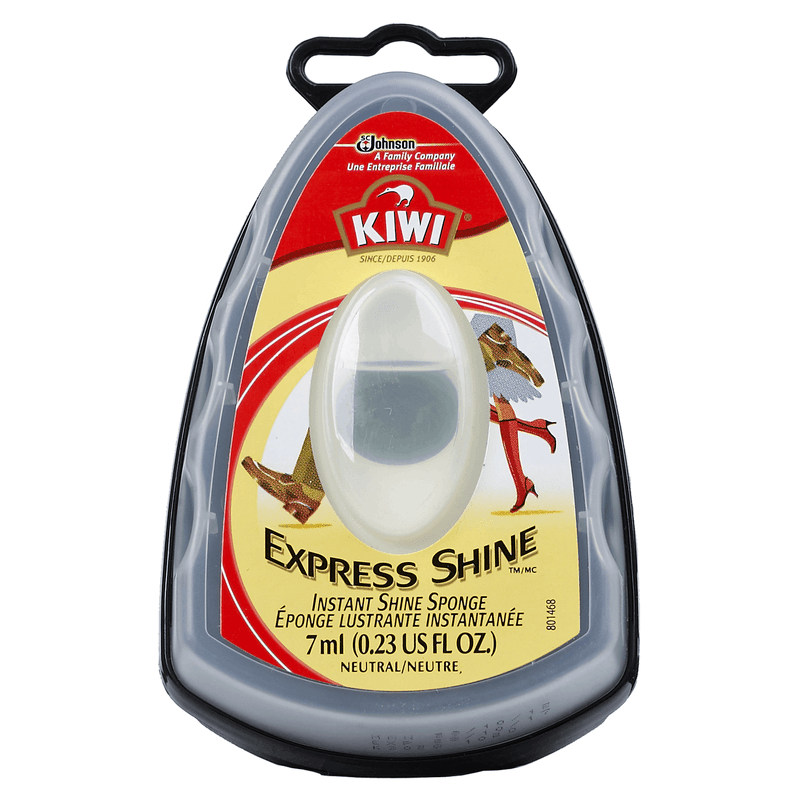 Kiwi Express Shine Instant Shoe Shine Sponge - 0.23 fl oz