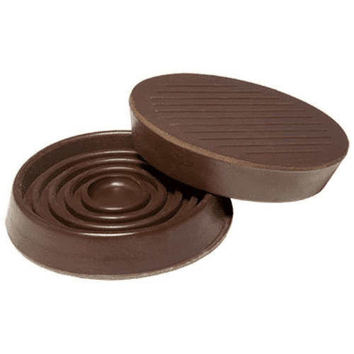 Round Rubber Caster Cups – Pack of 4