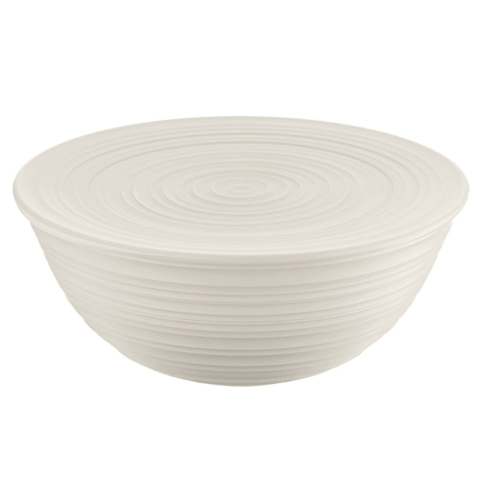 Guzzini Large Tierra Bowl with Lid – Milk White