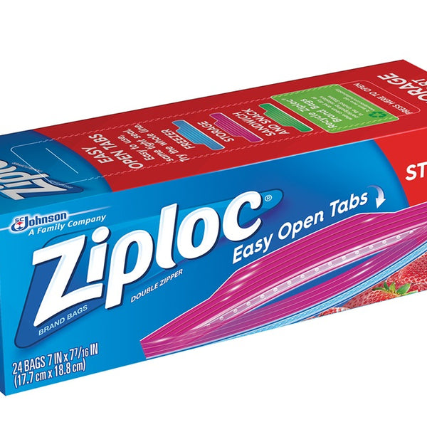 Ziploc Storage Bags Quart Size, 24 CT (Pack of 3)