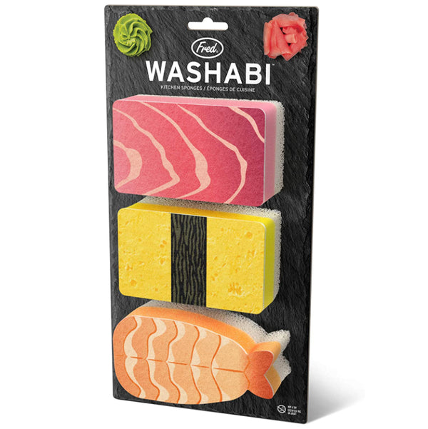 Fred WASHABI Sponges Sushi Assortment – Set of 3