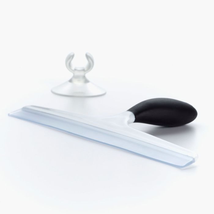OXO Good Grips Bath Wiper Blade Squeegee with Hook (White/Grey)