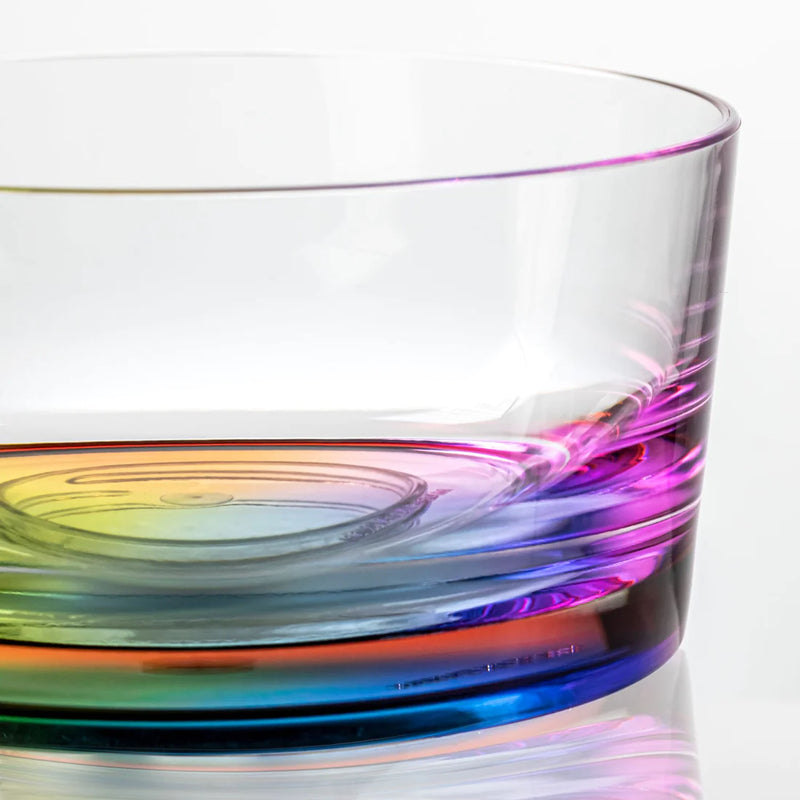 Teardrop Rainbow Reflections Acrylic Bowl – 6"