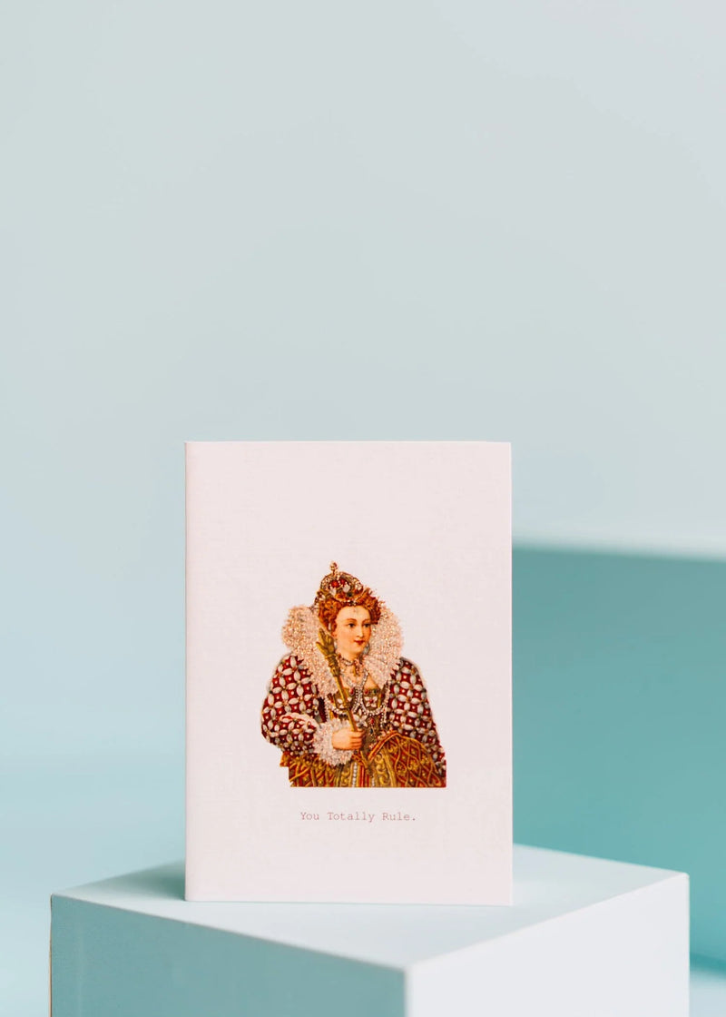 You Totally Rule Glitter Greeting Card – 3.5" x 5"