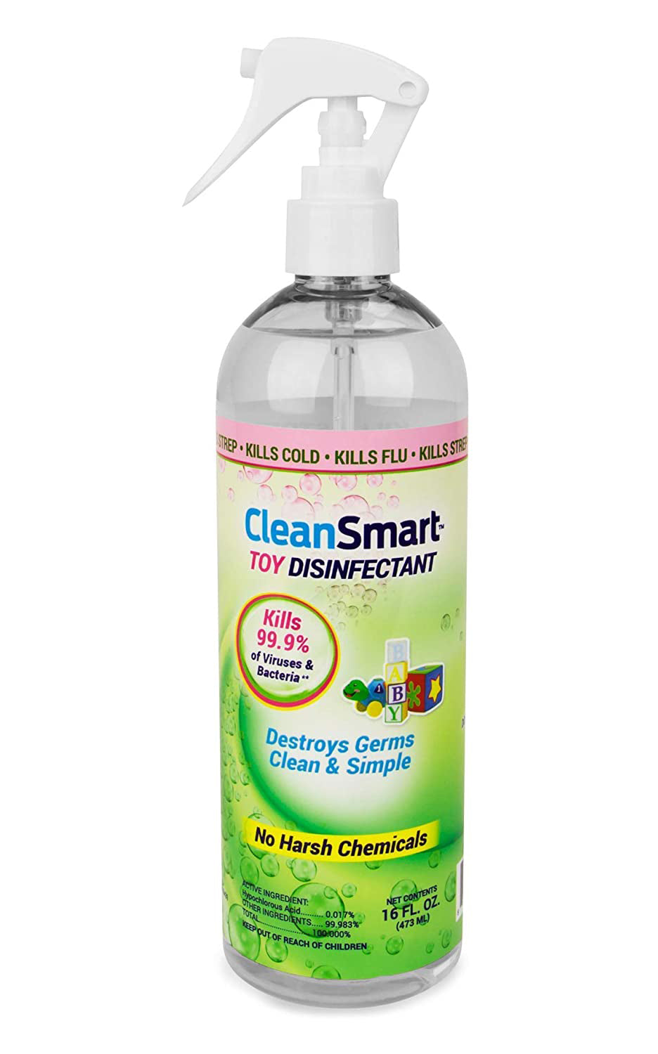Cleansmart Toy Disinfectant Cleaner – 16oz