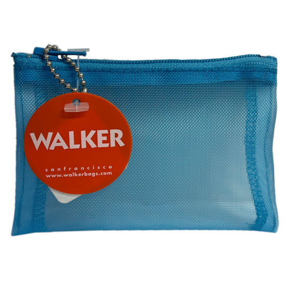 Walker Bags Color Mesh Zip Case  – Aqua – 5x7in