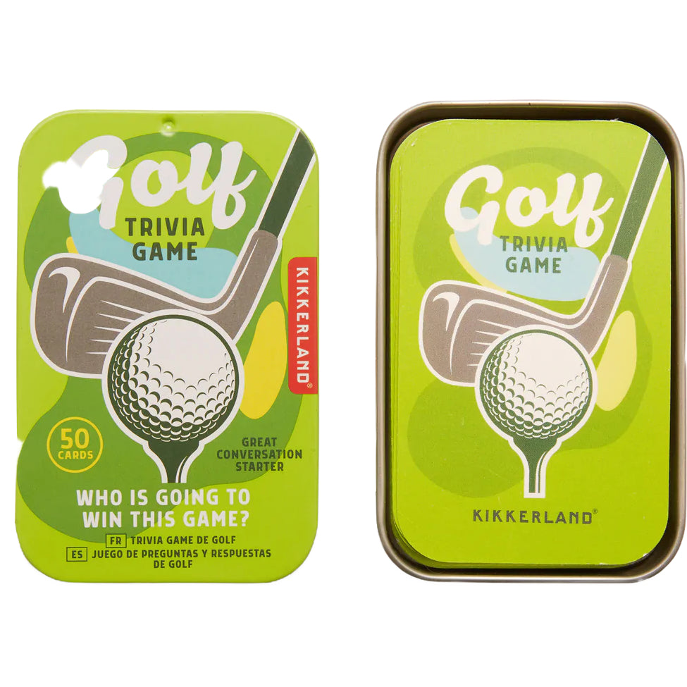 Kikkerland Golf Trivia Game in a Tin