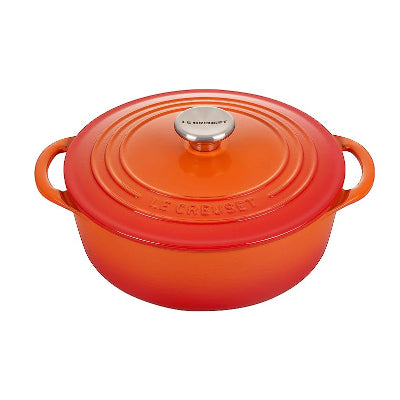 Le Creuset Round Shallow Dutch Oven – 2.75QT – Flame