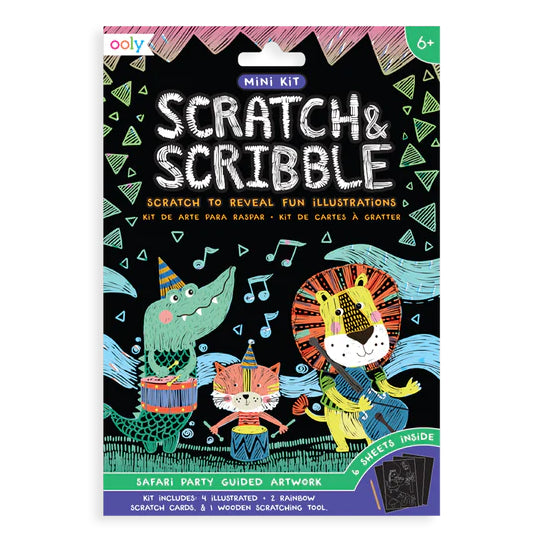 Scratch And Scribble Mini Scratch Art Kit – Safari Party