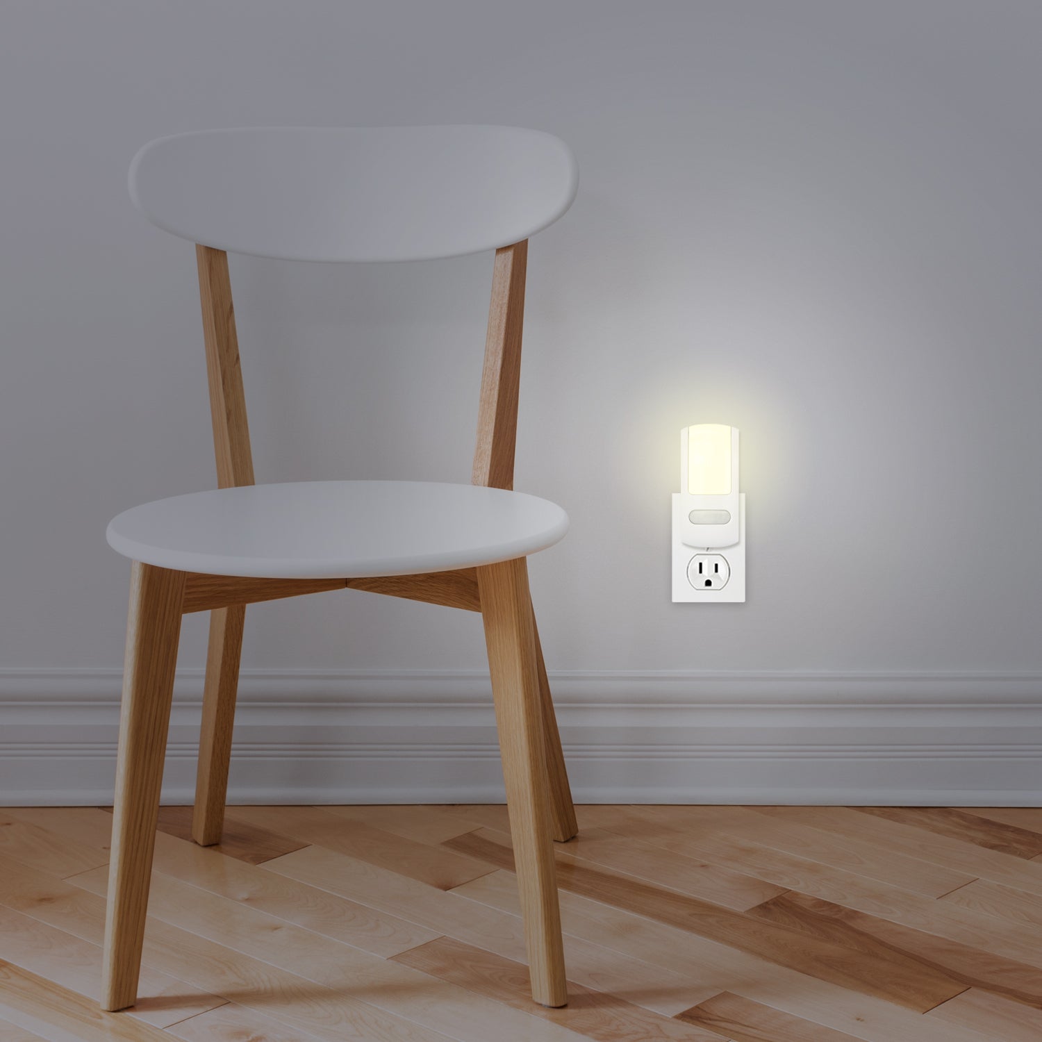 LED Motion Sensor Slim Night Light – White