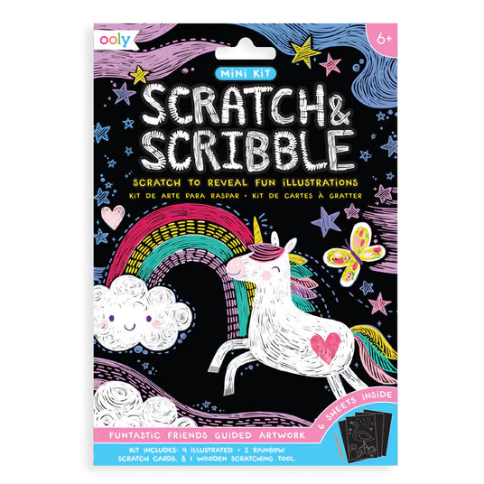 Scratch And Scribble Mini Scratch Art Kit – Funtastic Friends