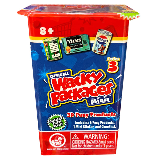 World's Smallest Wacky Packs – Series #3 – Surprise Box Each Sold Separately