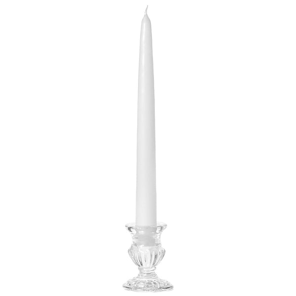 Colonial 12" Handipt Taper Candle – White