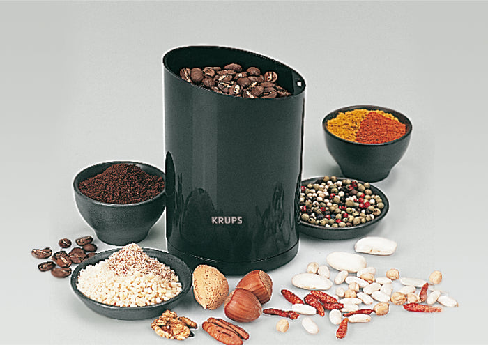 Grind coffee, spices, nuts, and more with this KRUPS electric coffee grinder