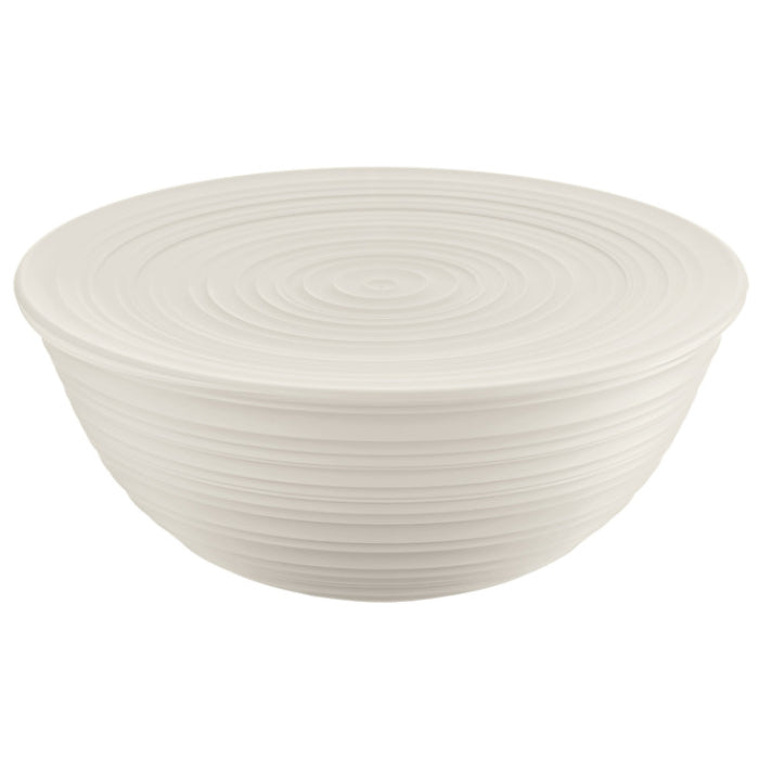 Guzzini XLarge Tierra Bowl With Lid – Milk White