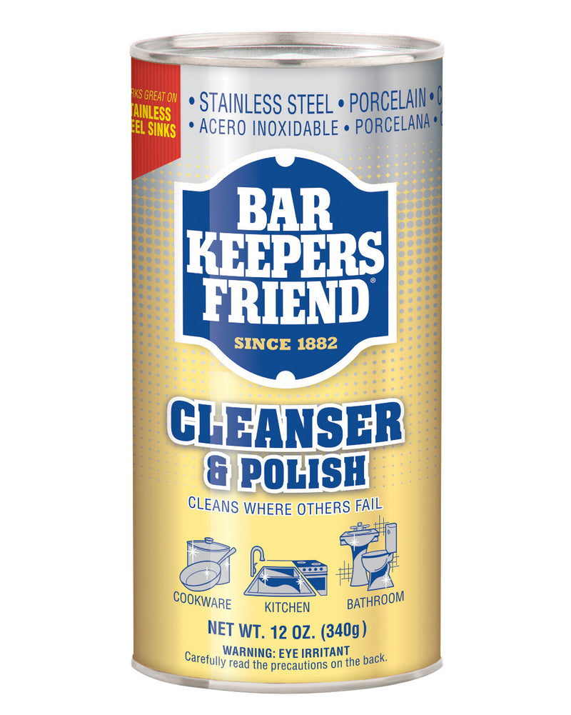 Bar Keepers Friend Cleanser & Polish, Powder - 12 oz