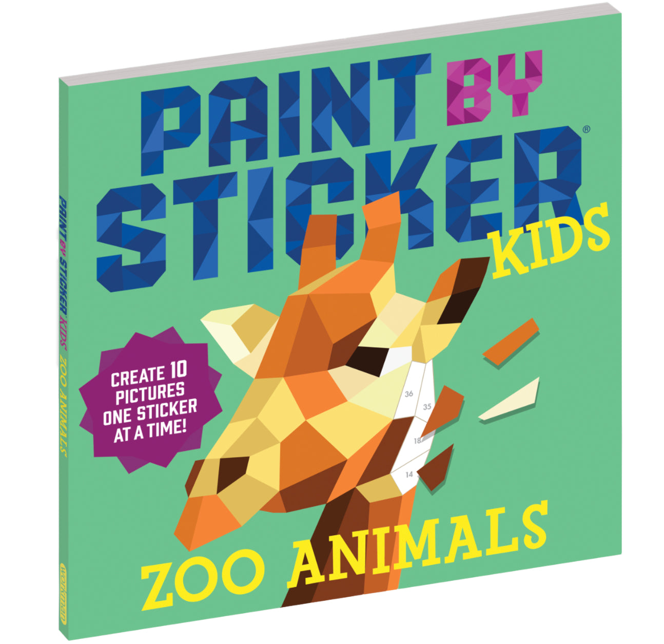 Paint by Sticker Kids Book: Zoo Animals